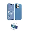 ieg™ iPhone 15 Pro Kılıf Kozmos Yansıma Özel Seri - Siyah 3D Antistatik Cam Ekran Koruyucu