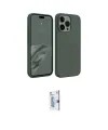 ieg™ iPhone 15 Pro Kılıf Kozmos Yansıma Özel Seri - Siyah Bilvis 0.18mm Plus Cam Ekran Koruyucu