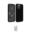 ieg™ iPhone 15 Pro Kılıf Kozmos Yansıma Özel Seri - Siyah Bilvis 0.18mm Plus Cam Ekran Koruyucu