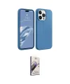 ieg™ iPhone 15 Pro Kılıf Kozmos Yansıma Özel Seri - Siyah Bilvis 3D Mat Cam Ekran Koruyucu