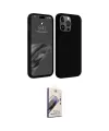 ieg™ iPhone 15 Pro Kılıf Kozmos Yansıma Özel Seri - Siyah Bilvis 3D Mat Cam Ekran Koruyucu