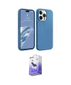 ieg™ iPhone 15 Pro Kılıf Kozmos Yansıma Özel Seri - Siyah Bilvis 5in1 5D Magic Hayalet Cam Ekran Koruyucu