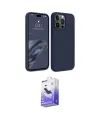 ieg™ iPhone 15 Pro Kılıf Kozmos Yansıma Özel Seri - Siyah Bilvis 5in1 5D Magic Hayalet Cam Ekran Koruyucu