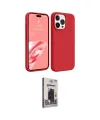 ieg™ iPhone 15 Pro Kılıf Kozmos Yansıma Özel Seri - Siyah Bilvis Hayalet Cam Ekran Koruyucu
