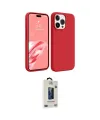 ieg™ iPhone 15 Pro Kılıf Kozmos Yansıma Özel Seri - Siyah Bilvis Hayalet Cam Ekran Koruyucu