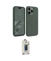ieg™ iPhone 15 Pro Kılıf Kozmos Yansıma Özel Seri - Siyah Bilvis Hayalet Cam Ekran Koruyucu