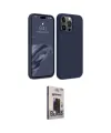 ieg™ iPhone 15 Pro Kılıf Kozmos Yansıma Özel Seri - Siyah Bilvis Hayalet Cam Ekran Koruyucu