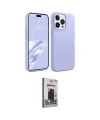 ieg™ iPhone 15 Pro Kılıf Kozmos Yansıma Özel Seri - Siyah Bilvis Hayalet Cam Ekran Koruyucu