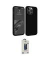 ieg™ iPhone 15 Pro Kılıf Kozmos Yansıma Özel Seri - Siyah Bilvis Hayalet Cam Ekran Koruyucu