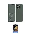 ieg™ iPhone 15 Pro Kılıf Kozmos Yansıma Özel Seri - Siyah Buffer Hayalet Cam Ekran Koruyucu