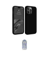 ieg™ iPhone 15 Pro Kılıf Kozmos Yansıma Özel Seri - Siyah Joko Magic 5D Cam