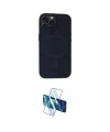 ieg™ iPhone 15 Pro Kılıf Kutup Serisi - Siyah 3D Antistatik Cam Ekran Koruyucu