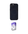 ieg™ iPhone 15 Pro Kılıf Kutup Serisi - Siyah Bilvis 5in1 3D Magic Cam Ekran Koruyucu