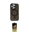 ieg™ iPhone 15 Pro Kılıf Kutup Serisi - Siyah Buffer Cam Ekran Koruyucu