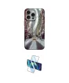 ieg™ iPhone 15 Pro Kılıf Nova Doku Prime - Siyah 3D Antistatik Cam Ekran Koruyucu
