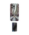 ieg™ iPhone 15 Pro Kılıf Nova Doku Prime - Siyah 3D Antistatik Hayalet Cam Ekran Koruyucu