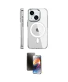 ieg™ iPhone 15 Pro Kılıf Nova Doku - Siyah 3D Antistatik Mat Seramik Nano Ekran Koruyucu