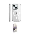 ieg™ iPhone 15 Pro Kılıf Nova Doku - Siyah Bilvis 3D Mat Cam Ekran Koruyucu