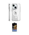 ieg™ iPhone 15 Pro Kılıf Nova Doku - Siyah Buffer Hayalet Cam Ekran Koruyucu