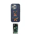 ieg™ iPhone 15 Pro Kılıf Nova Form Koleksiyonu - Siyah 360 Mat Full Body Arka Koruyucu