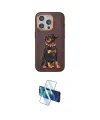 ieg™ iPhone 15 Pro Kılıf Nova Form Koleksiyonu - Siyah 3D Antistatik Seramik Nano Ekran Koruyucu