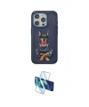 ieg™ iPhone 15 Pro Kılıf Nova Form Koleksiyonu - Siyah 3D Antistatik Seramik Nano Ekran Koruyucu