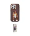 ieg™ iPhone 15 Pro Kılıf Nova Form Koleksiyonu - Siyah Bilvis 3D Cam Ekran Koruyucu