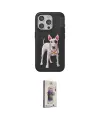 ieg™ iPhone 15 Pro Kılıf Nova Form Koleksiyonu - Siyah Bilvis 3D Cam Ekran Koruyucu