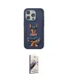 ieg™ iPhone 15 Pro Kılıf Nova Form Koleksiyonu - Siyah Bilvis 3D Mat Cam Ekran Koruyucu