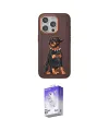 ieg™ iPhone 15 Pro Kılıf Nova Form Koleksiyonu - Siyah Bilvis 5in1 3D Magic Cam Ekran Koruyucu