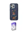 ieg™ iPhone 15 Pro Kılıf Nova Form Koleksiyonu - Siyah Bilvis 5in1 3D Magic Cam Ekran Koruyucu