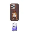 ieg™ iPhone 15 Pro Kılıf Nova Form Koleksiyonu - Siyah Bilvis 5in1 5D Magic Hayalet Cam Ekran Koruyucu