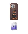 ieg™ iPhone 15 Pro Kılıf Nova Form Koleksiyonu - Siyah Bilvis 5in1 5D Magic Hayalet Cam Ekran Koruyucu