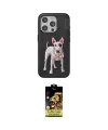 ieg™ iPhone 15 Pro Kılıf Nova Form Koleksiyonu - Siyah Buffer Cam Ekran Koruyucu