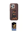 ieg™ iPhone 15 Pro Kılıf Nova Form Koleksiyonu - Siyah Buffer Hayalet Cam Ekran Koruyucu