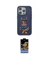 ieg™ iPhone 15 Pro Kılıf Nova Form Koleksiyonu - Siyah Buffer Hayalet Cam Ekran Koruyucu