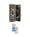 ieg™ iPhone 15 Pro Kılıf Nova Işık Özel Seri - Şeffaf Royal Nano Ekran Koruyucu