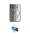 ieg™ iPhone 15 Pro Kılıf Nova Işık Özel Seri - Siyah 3D Antistatik Cam Ekran Koruyucu
