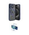 ieg™ iPhone 15 Pro Kılıf Nova Işık Özel Seri - Siyah 3D Antistatik Cam Ekran Koruyucu