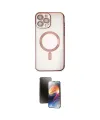 ieg™ iPhone 15 Pro Kılıf Nova Işık Özel Seri - Siyah 3D Antistatik Mat Seramik Nano Ekran Koruyucu