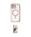 ieg™ iPhone 15 Pro Kılıf Nova Işık Özel Seri - Siyah Bilvis 3D Mat Cam Ekran Koruyucu