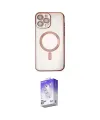 ieg™ iPhone 15 Pro Kılıf Nova Işık Özel Seri - Siyah Bilvis 5in1 3D Magic Cam Ekran Koruyucu
