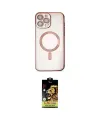 ieg™ iPhone 15 Pro Kılıf Nova Işık Özel Seri - Siyah Buffer Cam Ekran Koruyucu