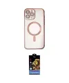 ieg™ iPhone 15 Pro Kılıf Nova Işık Özel Seri - Siyah Buffer Hayalet Cam Ekran Koruyucu