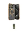 ieg™ iPhone 15 Pro Kılıf Nova Işık Özel Seri - Siyah Joko Magic 5D Hayalet Cam