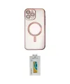 ieg™ iPhone 15 Pro Kılıf Nova Işık Özel Seri - Siyah Polymer Nano Ekran Koruyucu