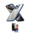 ieg™ iPhone 15 Pro Kılıf Nova Işık Serisi - Siyah 3D Antistatik Mat Seramik Nano Ekran Koruyucu