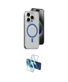 ieg™ iPhone 15 Pro Kılıf Odak Form Özel Seri - Siyah 3D Antistatik Cam Ekran Koruyucu