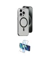 ieg™ iPhone 15 Pro Kılıf Odak Form Özel Seri - Siyah 3D Antistatik Cam Ekran Koruyucu