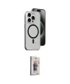 ieg™ iPhone 15 Pro Kılıf Odak Form Özel Seri - Siyah Bilvis 3D Cam Ekran Koruyucu